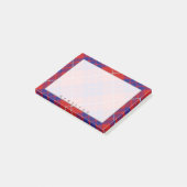 Regal Scottish Clan Hamilton Tartan Post-it® Notes (Schuin)