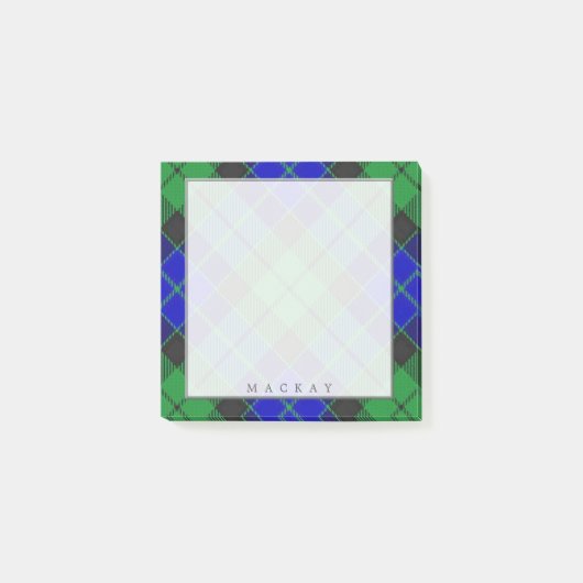 Regal Scottish Clan MacKay Tartan Post-it® Notes (Voorkant)