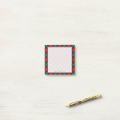 Regal Scottish Clan MacLea Livingstone Tartan Post-it® Notes (Op bureau)