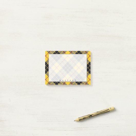 Regal Scottish Clan MacLeod of Lewis Tartan Post-it® Notes (Op bureau)