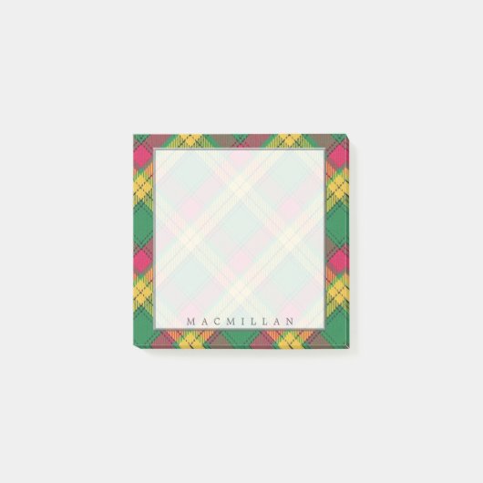 Regal Scottish Clan MacMillan Tartan Post-it® Notes (Voorkant)