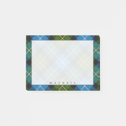 Regal Scottish Clan MacNeil Tartan Post-it® Notes (Voorkant)
