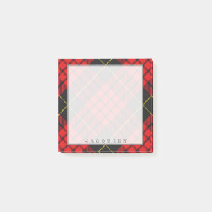 Regal Scottish Clan MacQueen Tartan Post-it® Notes