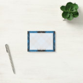 Regal Scottish Clan Ramsay Blue en Black Tartan Post-it® Notes (Kantoor)