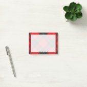 Regal Scottish Clan Ramsay Red en Black Tartan Post-it® Notes (Kantoor)