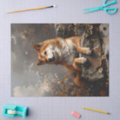 Regal Shiba Inu Decoupage Tissuepapier (Craft)