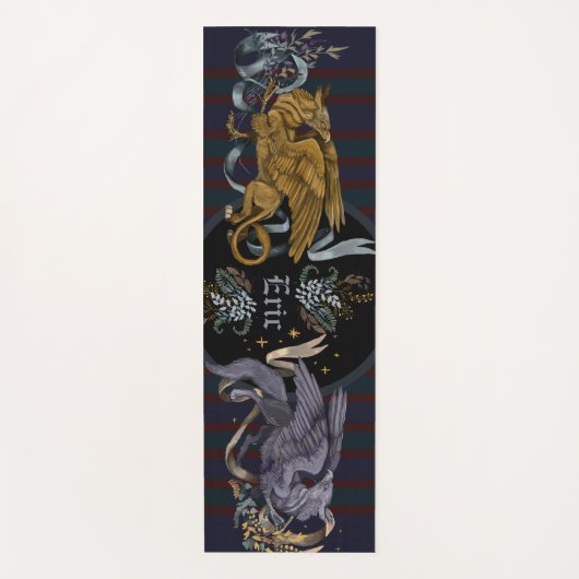 Regal Silver en Gold Griffins Yogamat (Voorkant)
