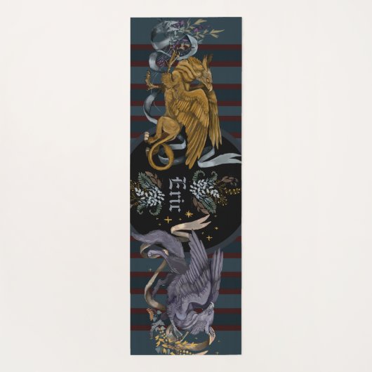 Regal Silver en Gold Griffins Yogamat (Achterkant)