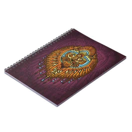 Regal Spirit Lion |  stam Mandala Roar Notitieboek (Linkerzijde)