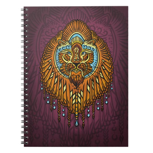 Regal Spirit Lion |  stam Mandala Roar Notitieboek (Voorkant)