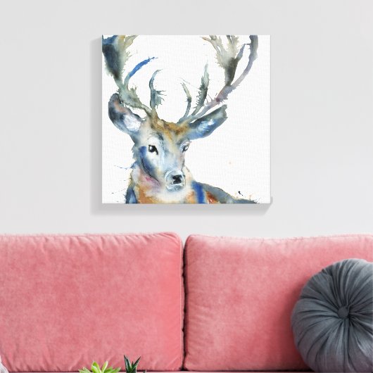 Regal Stag Canvas Afdruk (Insitu (Woonkamer))