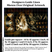 Regal Steampunk Tabby Cat Portrait DV2L Decoupage Tissuepapier