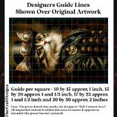 Regal Steampunk Tabby Cat Portrait DV2R Decoupage Tissuepapier