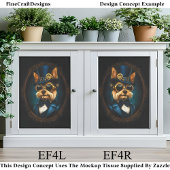 Regal Steampunk Yorkshire Terrier EF4R Decoupage Tissuepapier