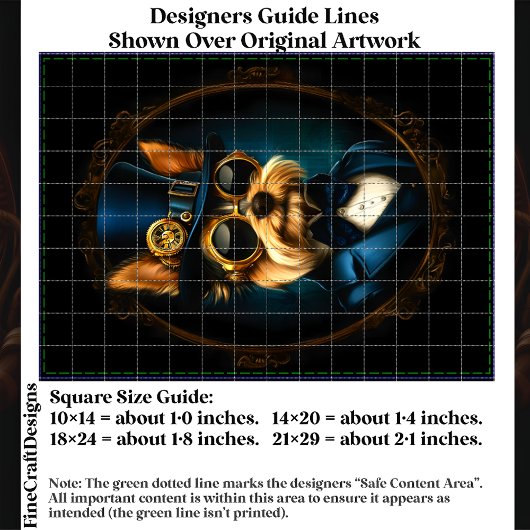 Regal Steampunk Yorkshire Terrier EF4R Decoupage Tissuepapier