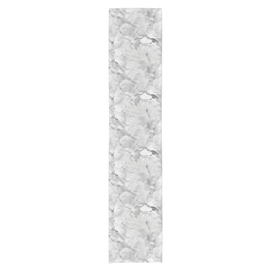 Regal Stone Vein Marble Texture Table Runner Korte Tafelloper (Voorkant)