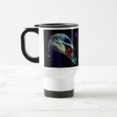 Regal Swan Abstract Art gepersonaliseerd Reisbeker (Links)