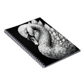 Regal the White Swan - Spiral Notebook Notitieboek (Rechterzijde)