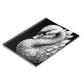 Regal the White Swan - Spiral Notebook Notitieboek (Linkerzijde)