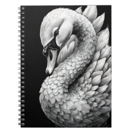 Regal the White Swan - Spiral Notebook Notitieboek