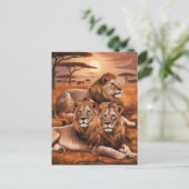 Regal Trio Rust in de Natuur Briefkaart (Staand voorkant)