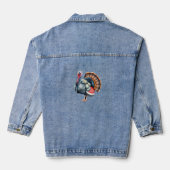 Regal Turkey Display Art Classic T-shirt Denim Jacket (Achterkant)
