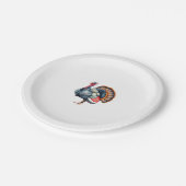 Regal Turkey Display Art Classic T-shirt Papieren Bordje (Gekanteld)