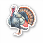 Regal Turkey Display Art Classic T-shirt Sticker (Voorkant)
