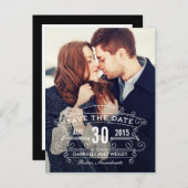 Regal Union Save the Date Briefkaart (Voorkant / Achterkant)