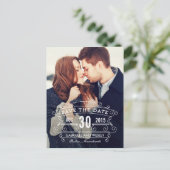 Regal Union Save the Date Briefkaart (Staand voorkant)