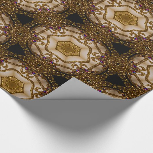 Regal Victoriaans Kerstmis Cadeaupapier (Hoek)