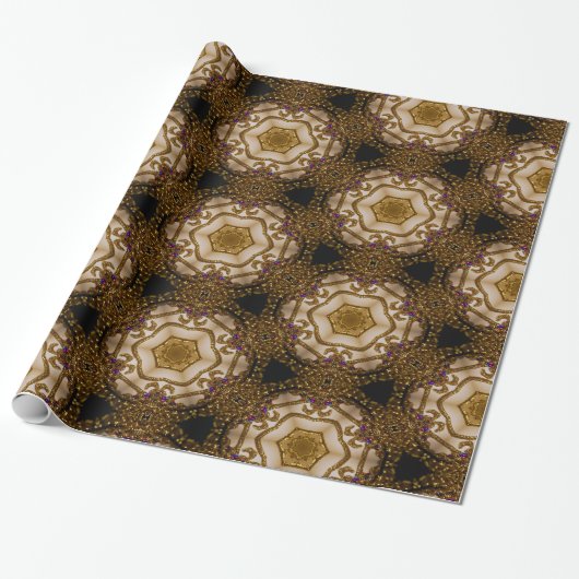 Regal Victoriaans Kerstmis Cadeaupapier (Uitgerold)