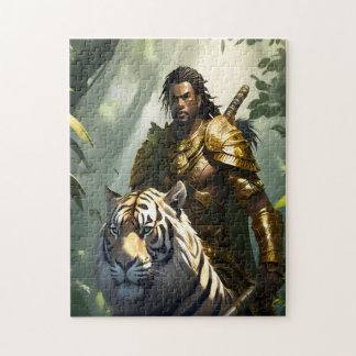 Regal Warrior en tijger Legpuzzel