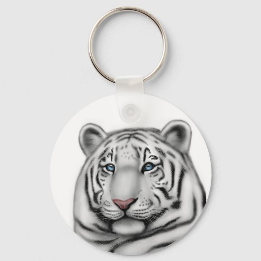 Regal White Tiger Sleutelhanger (Voorkant)