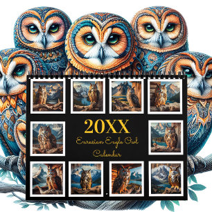 Regal Wings: A Eurasian Eagle Owl Year 20XX Kalender