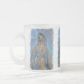 Regal Young Bald Eagle en Moon Painting Matglas Koffiemok (Links)