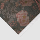 Regal Zwart  Bloemen Beer Decoupage Tissuepapier (Detail)