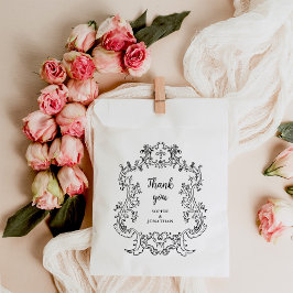 Regal Zwart en Wit |  barok Lijst Bedankzakje