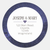 ReGalaxy Space return address Ronde Sticker (Voorkant)