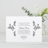 Regale kennisgeving of uitnodiging (Staand voorkant)