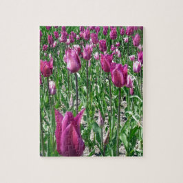 Regale Paarse Tulpen Legpuzzel