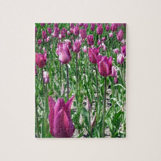 Regale Paarse Tulpen Legpuzzel (Verticaal)