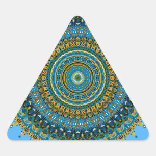 Regalia Aqua Blues Kaleidoscope No. 5 Sticker