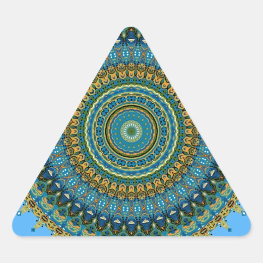 Regalia Aqua Blues Kaleidoscope No. 5 Sticker (Voorkant)