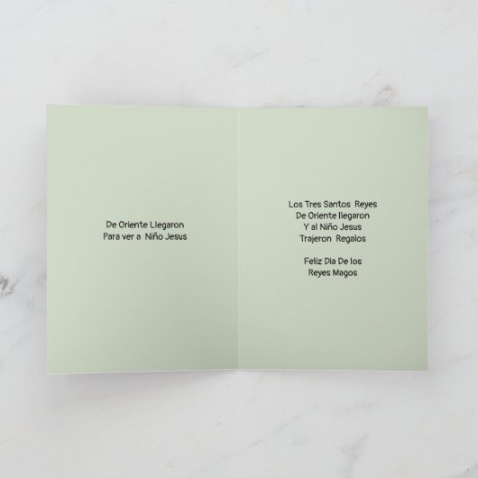 Regalito Dia de Reyes Kaart (Binnen)