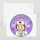 Regalitos para Enfermeras Enfermera Cuidame Briefkaart (Voorkant / Achterkant)