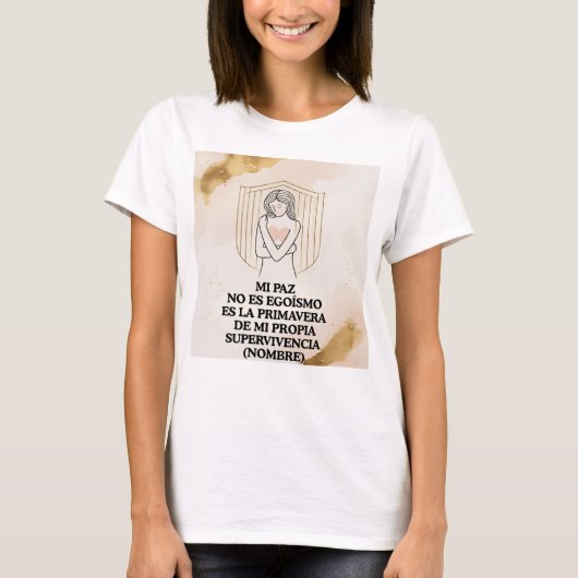 Regalo Personalizado(Nombre)Autodefensa Emocional T-shirt (Voorkant)