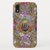 Regardez Cool kaléidoscope XR Protected Monogram Case-Mate iPhone Case (Achterkant)