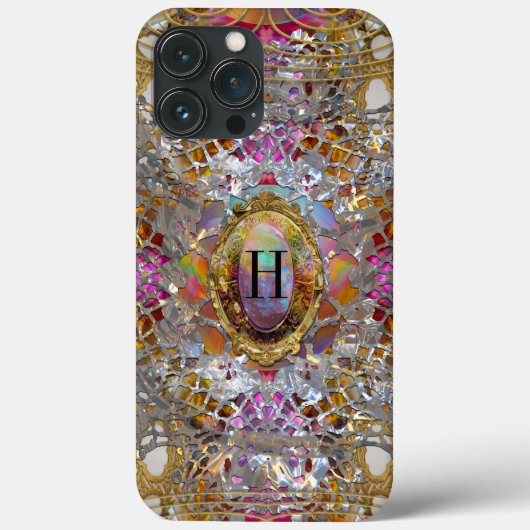 Regardez dans kaléidoscope Elegant Monogram Case-Mate iPhone Case (Achterkant)