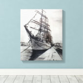 Regata Cutty Sark/Cutty Sark Tall Ships' Race Canvas Afdruk (Insitu (Houten vloer))
